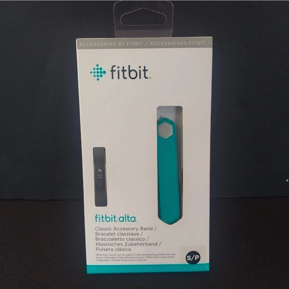 NWT FitBit Alta Fitness Training Tracker Step Counter Replacement Band Blue Teal